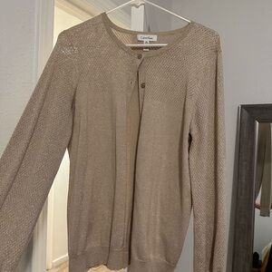 Calvin Klein Women's Beige Cardigan